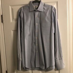 Paul Fredrick Men’s Cuffs Dress Shirt 100% Cotton